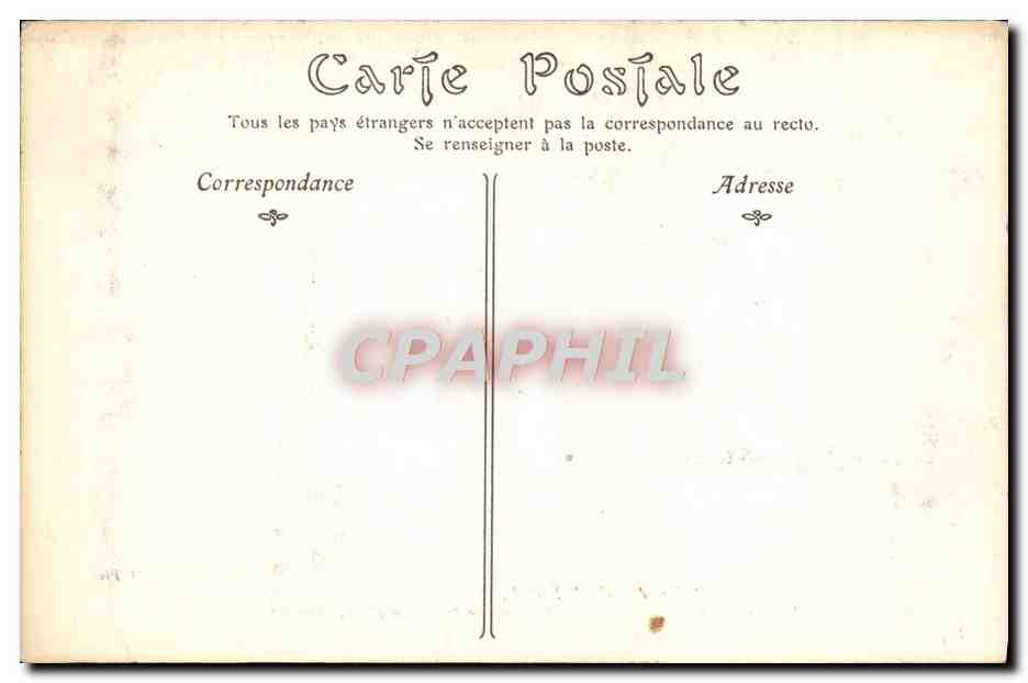 CPA Palais De Compiegne  — Verso