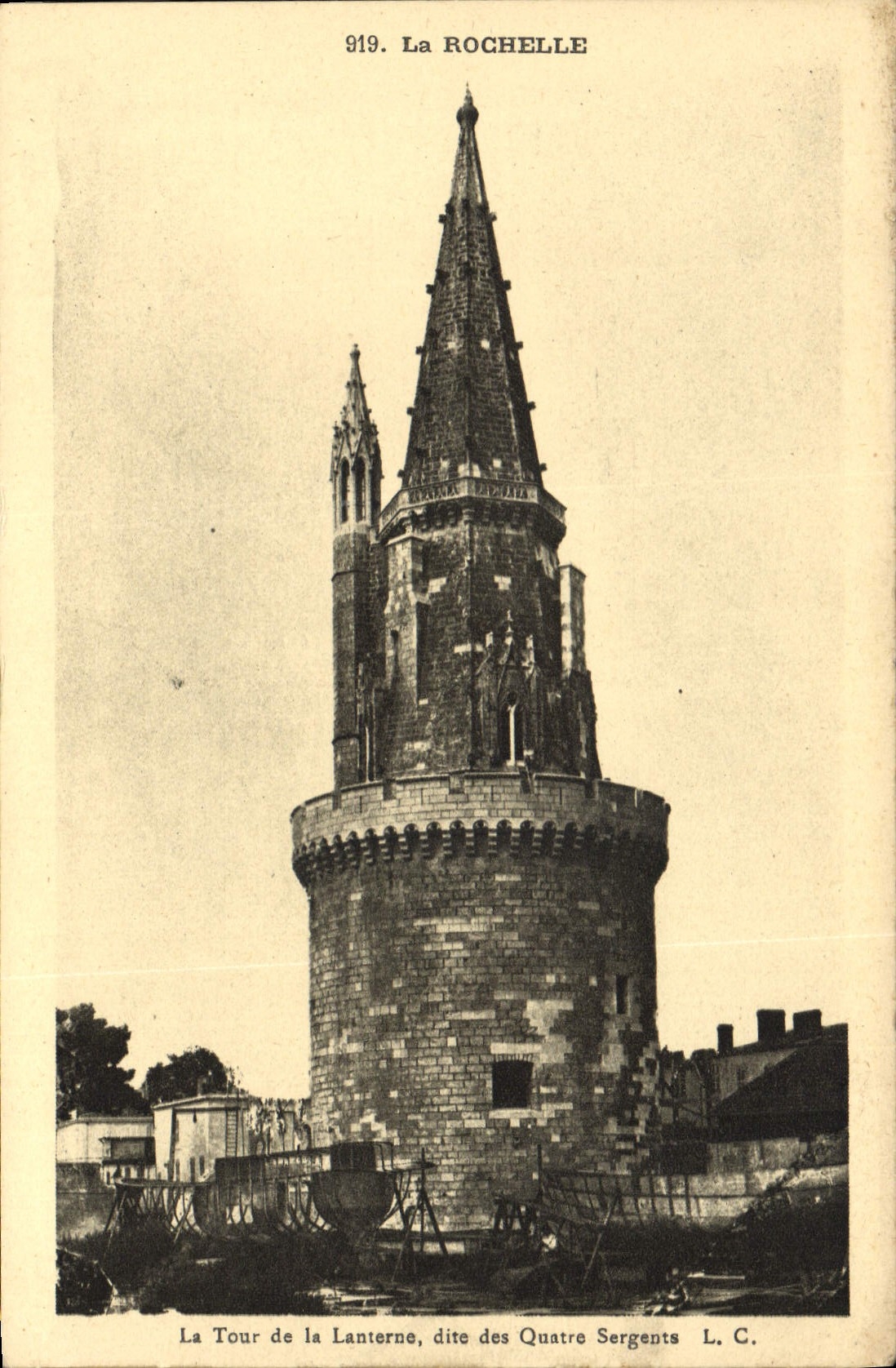 La Rochelle — La Tour de la Lanterne, dite des Quatre Sergents — L. C. n° 919
