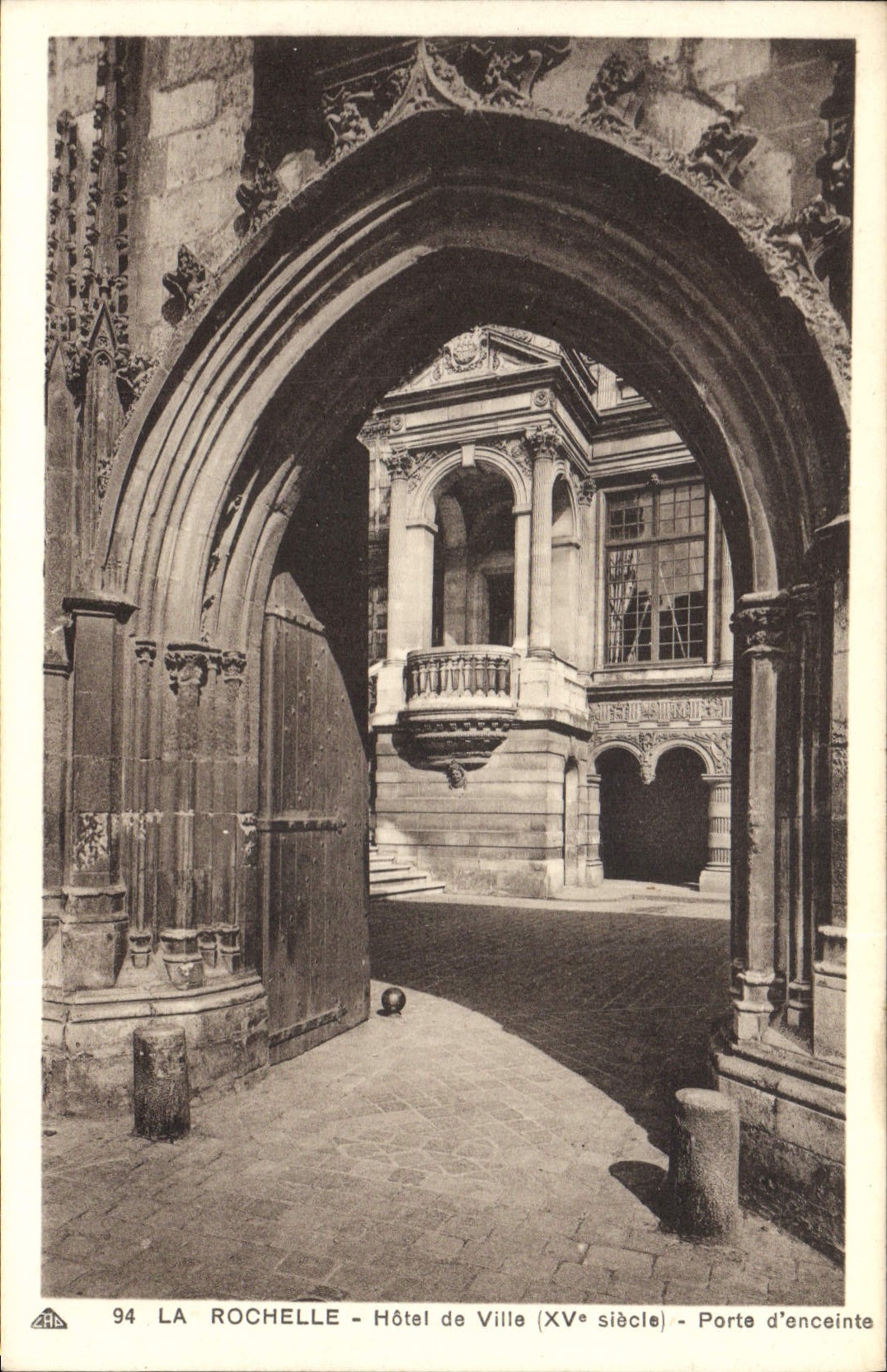 La Rochelle — Hôtel de Ville (XVe siècle) — Porte d'enceinte