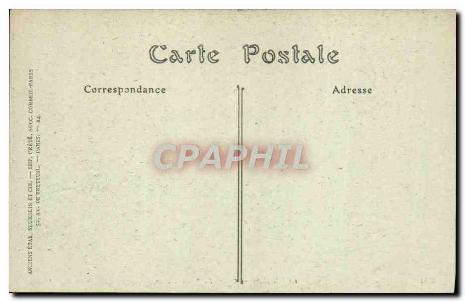 CPA Bourges Cour du petit Lycee — Verso