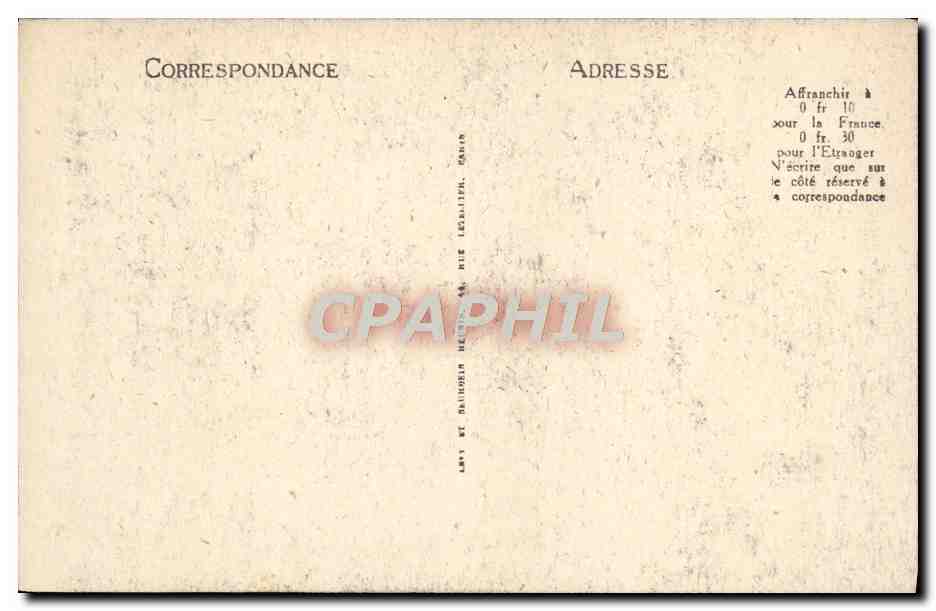 CPA Bourges Hotel Lallemand Cheminee Louis XII — Verso