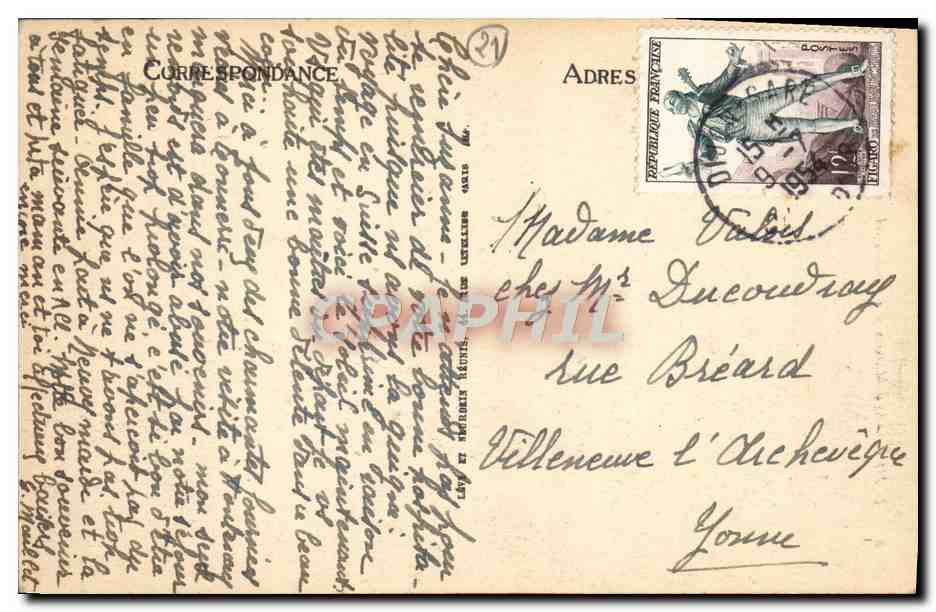 CPA Dijon La Maison Des Ambassadeurs — Rückseite