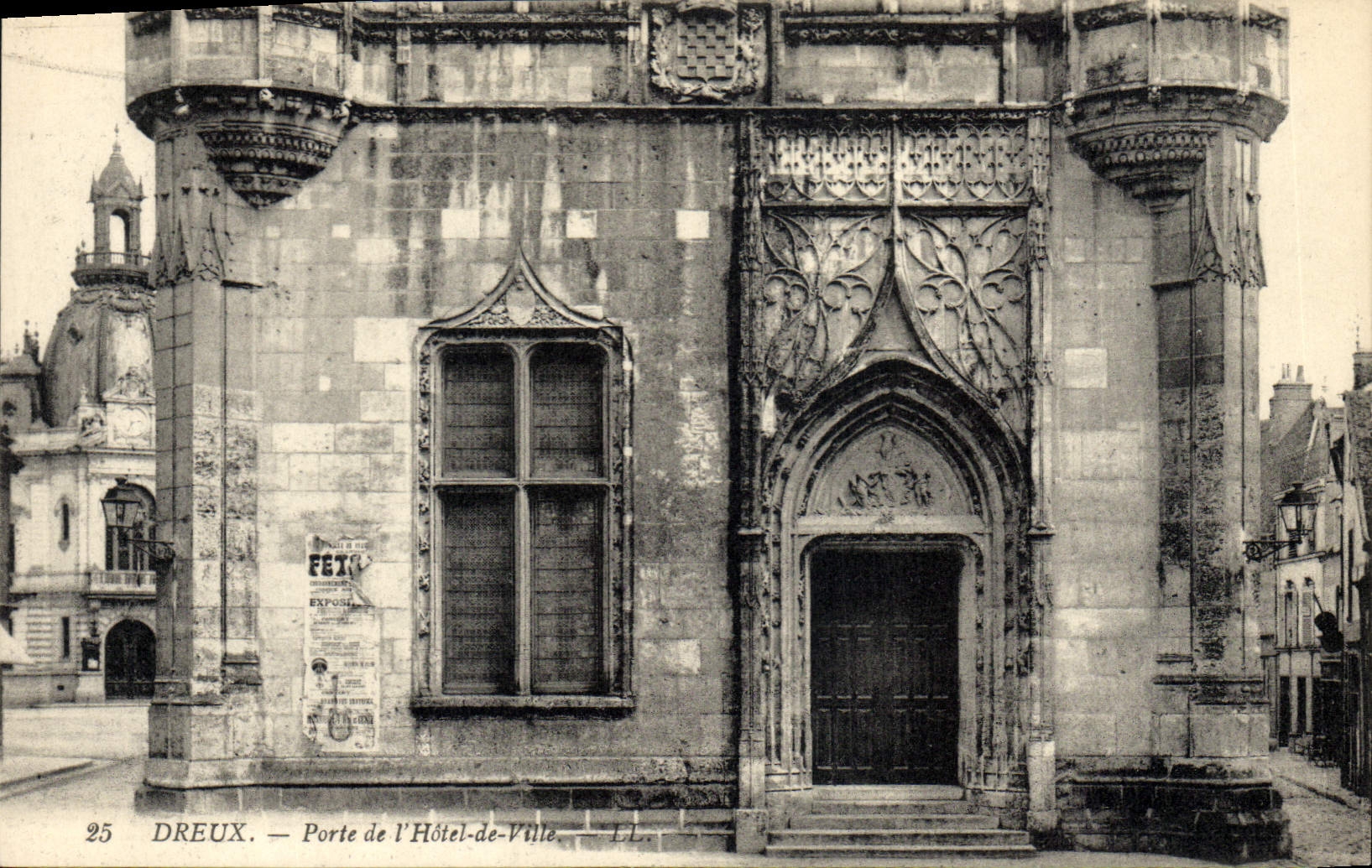Dreux — Porte de l'Hôtel-de-Ville — LL, n°25