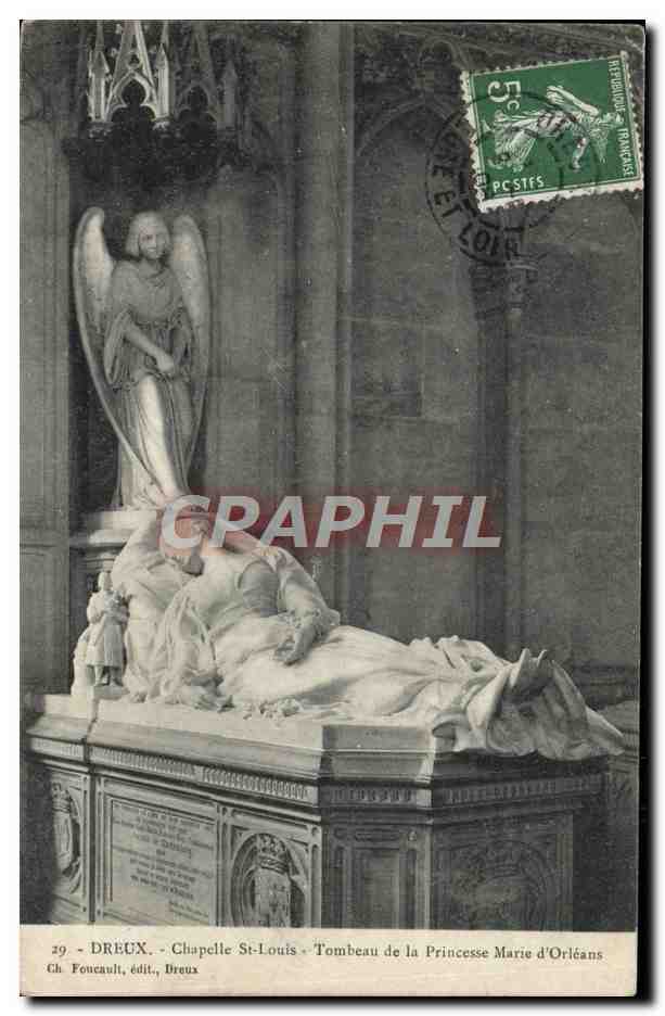 Dreux - Chapelle Saint-Louis - Tombeau de la Princesse Marie d'Orléans — Ch. Foncault, édit., Dreux