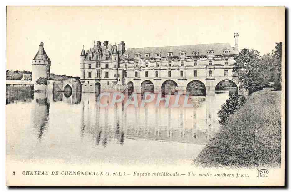 CPA Chateau De Chenonceaux Facade Meridionale