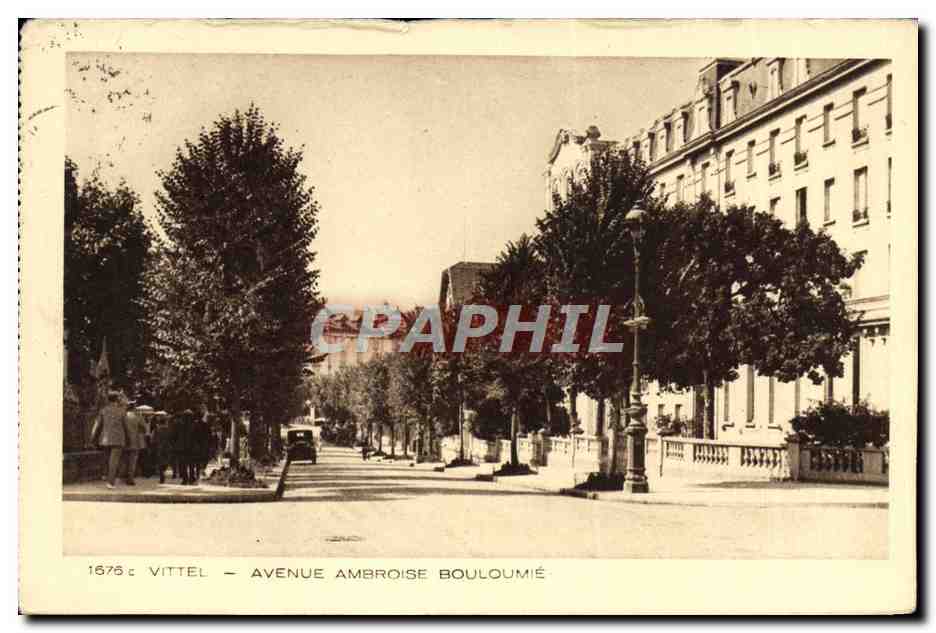 CPA Vittel Avenue Ambroise Bouloumie