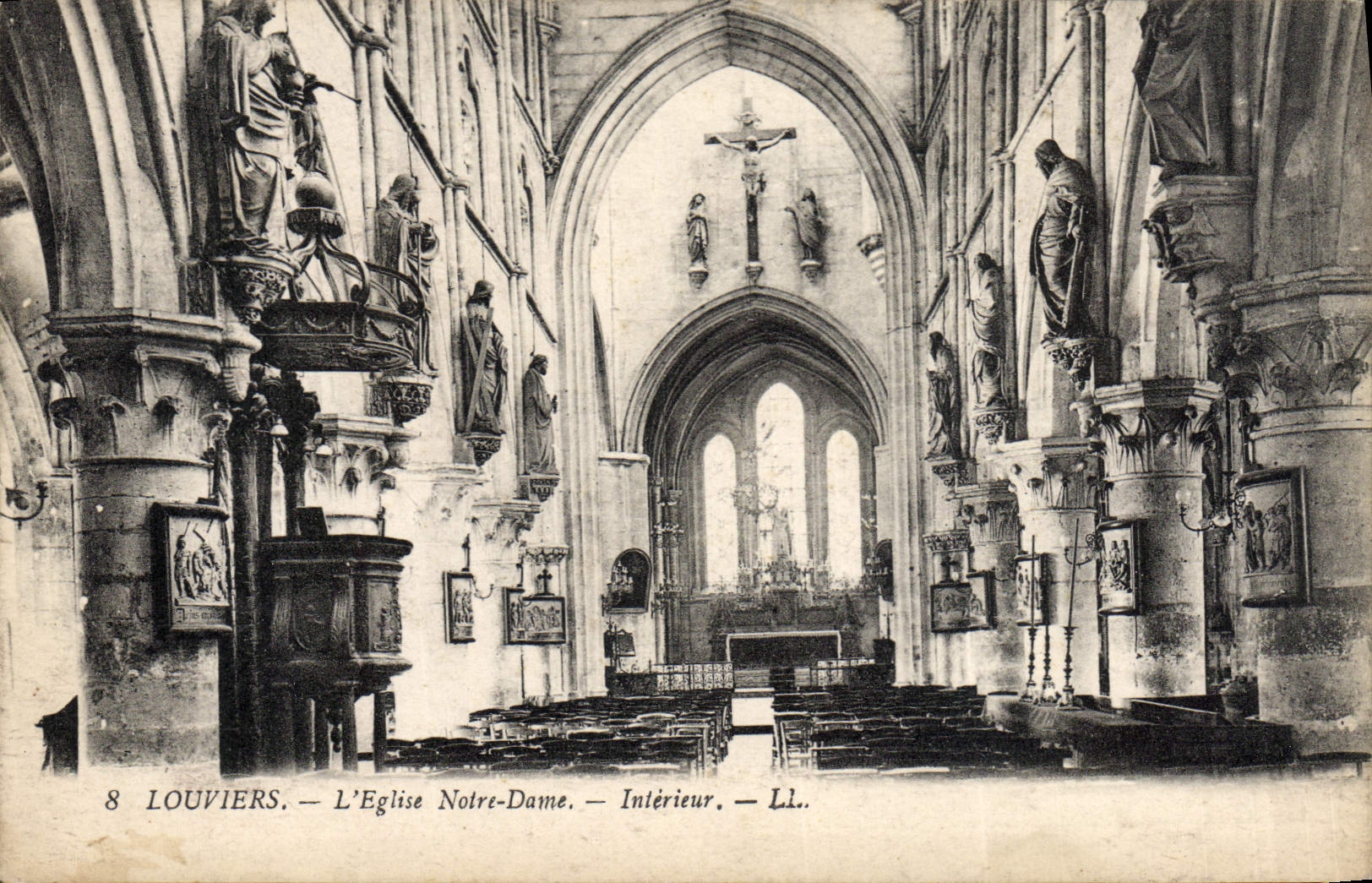 CPA Louviers L'Eglise Notre Dame