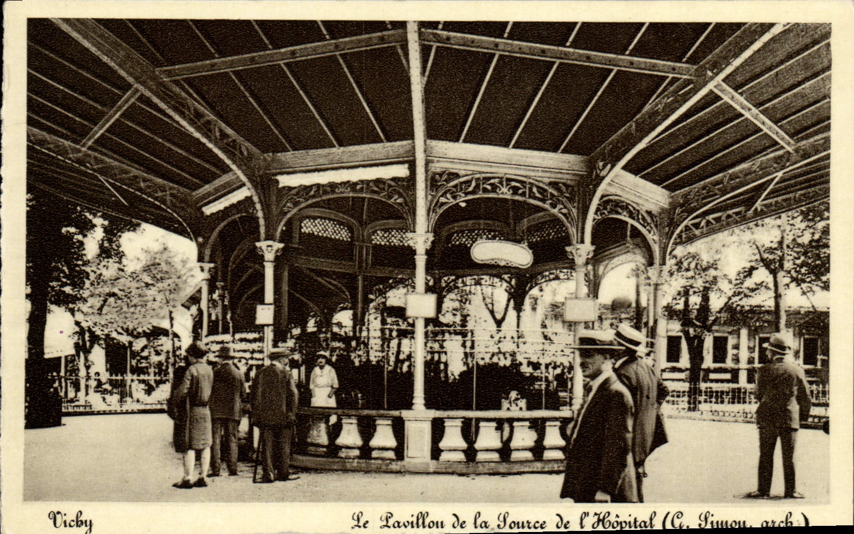 CPA Vichy Le pavillon De La Source De L'Hopital