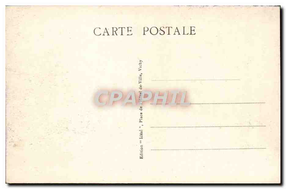 Vichy - Chalet de l'Empereur — Édition Idéal, n° 402 — Rückseite