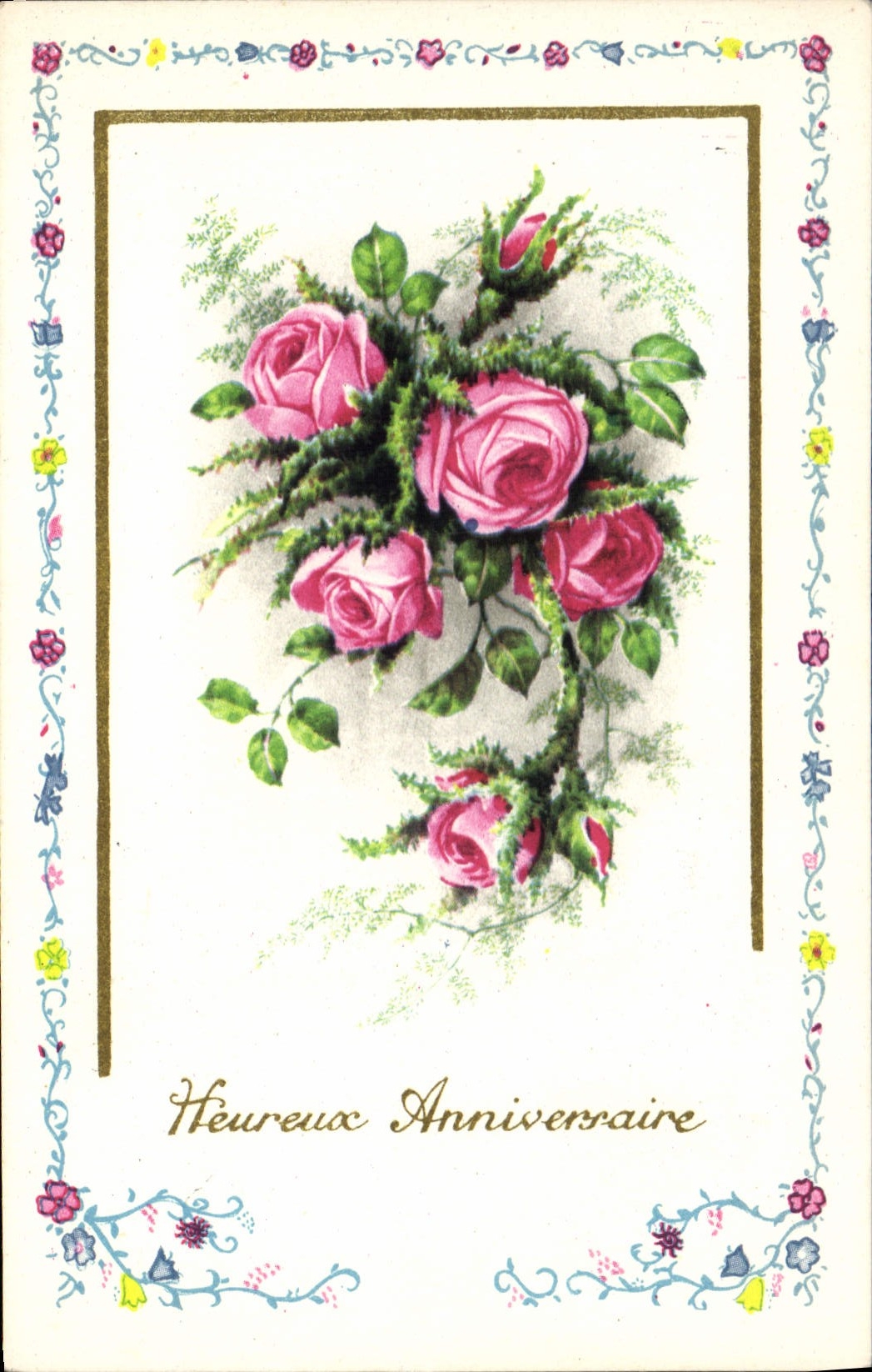 CPA Fantaisie Fleurs