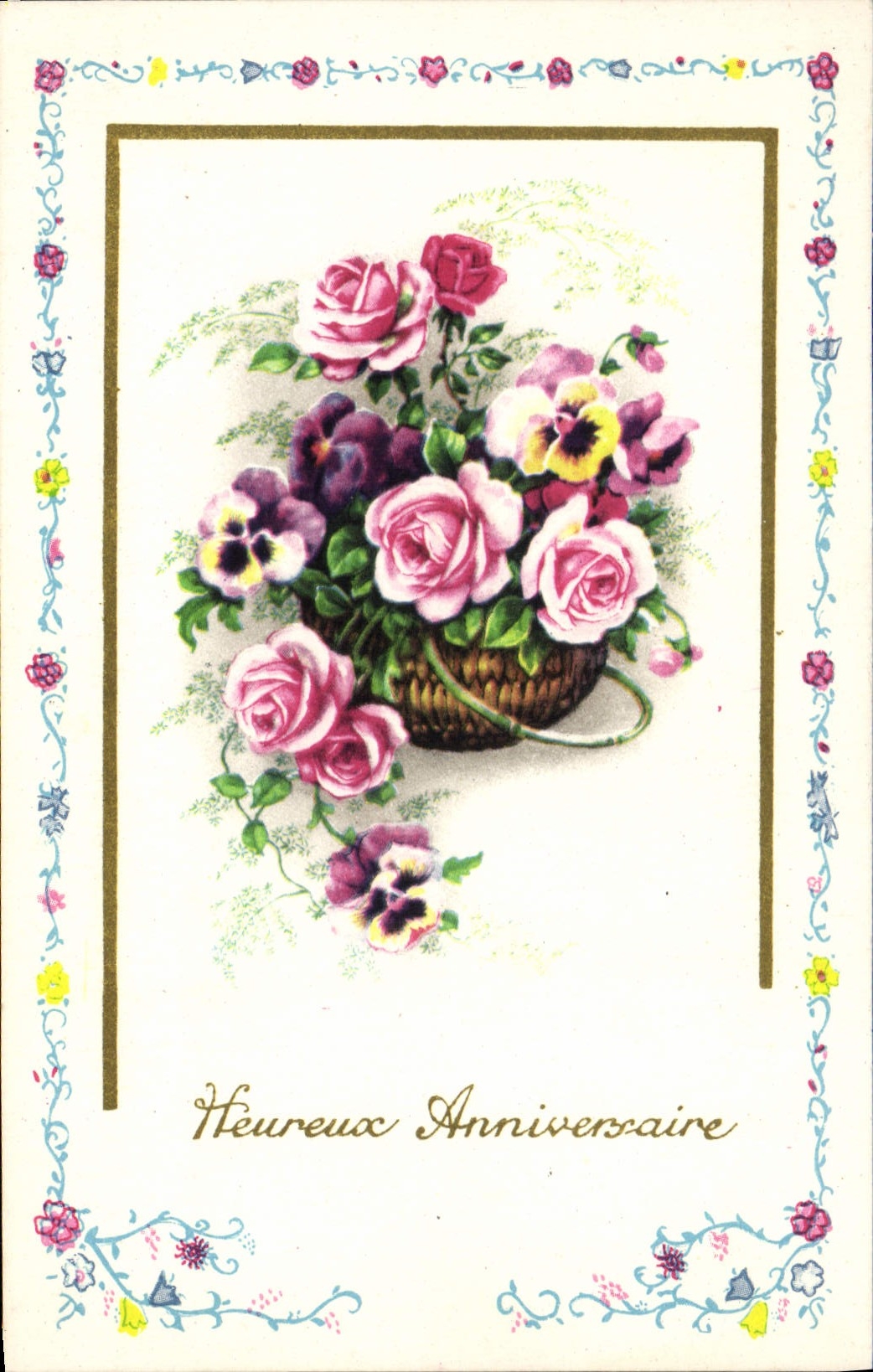 CPA Fantaisie Fleurs