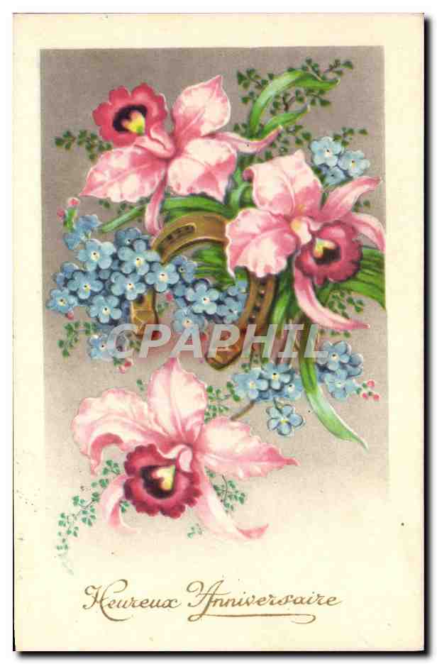 CPA Fantaisie Fleurs