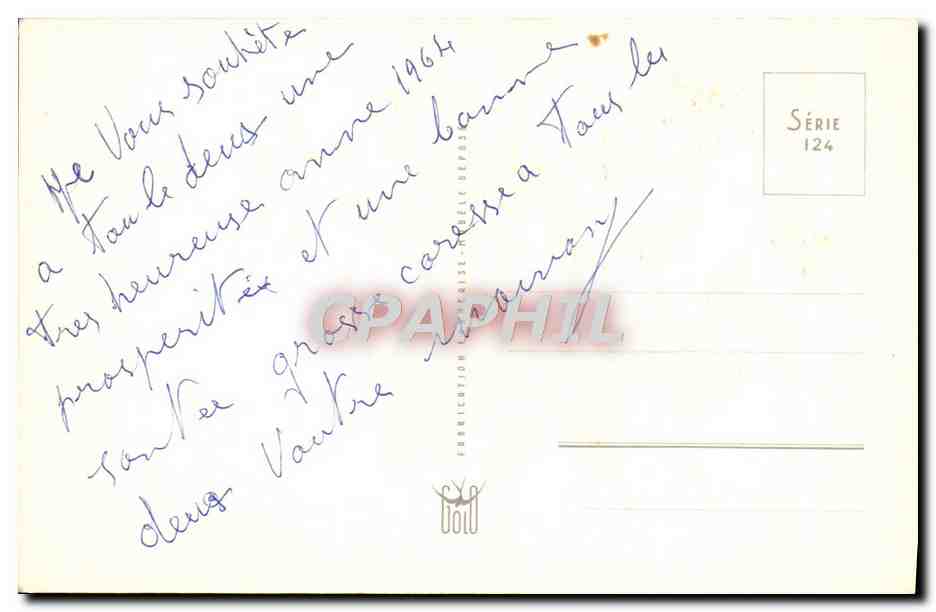 CPA Bonne Et Heureuse Annee Fleurs Fer a cheval — Verso