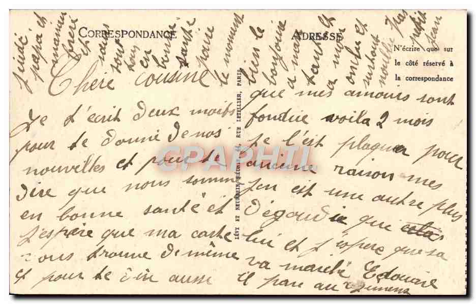 CPA Lourdes La Grotte Et Basilique — Verso