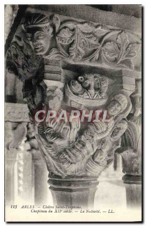 Arles - Cloître Saint-Trophime - Chapiteau du XIIe siècle - La Nativité — LL.