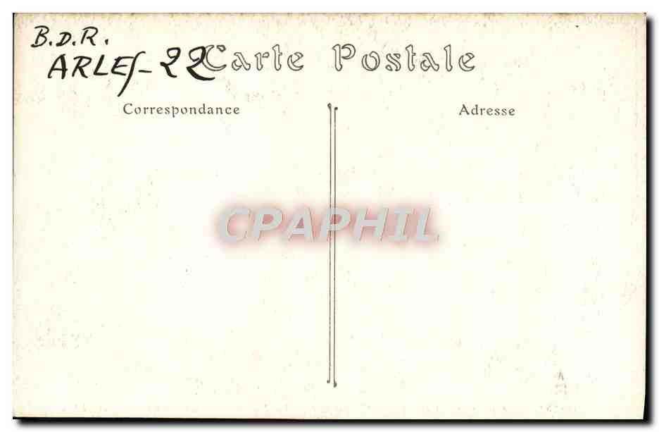 CPA Arles Cloitre De Saint Trophime Chapiteau La nativite — Back