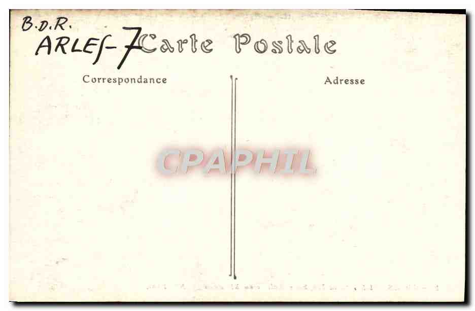 CPA Arles Cloitre Saint Trophine Galerie — Verso