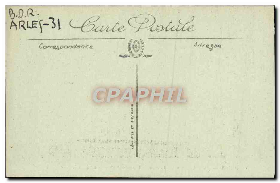 CPA Arles Musee Lapilaire Sarcophage chretien a Strigiles dit de la Nativite — Rückseite