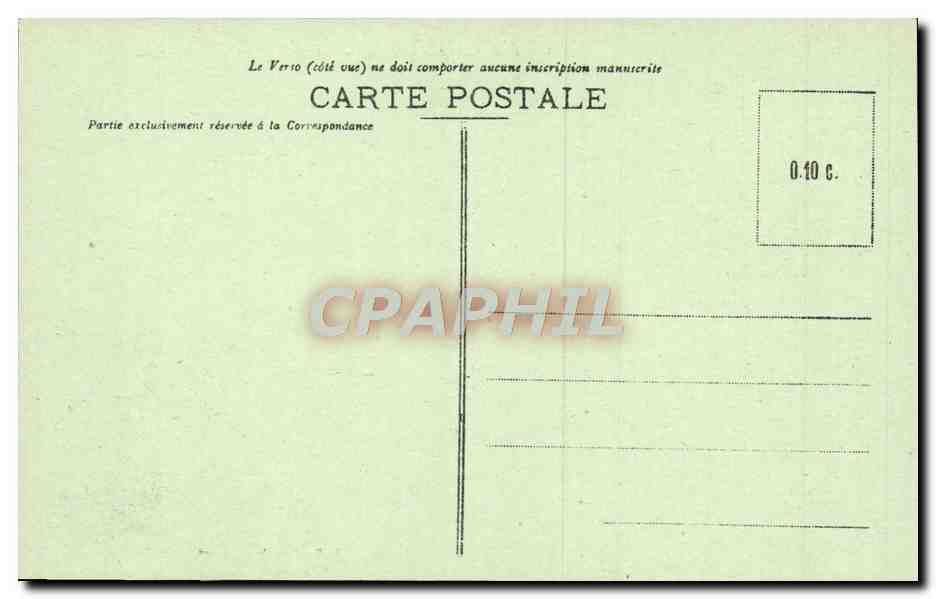Cité de Carcassonne — Grande Côte de la Porte d'Aude — Éditeur R. Randiète, Imp. Rollo — Verso