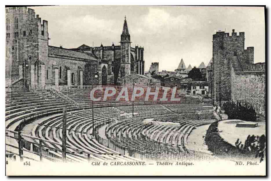CPA Carcassonne Theatre Antique