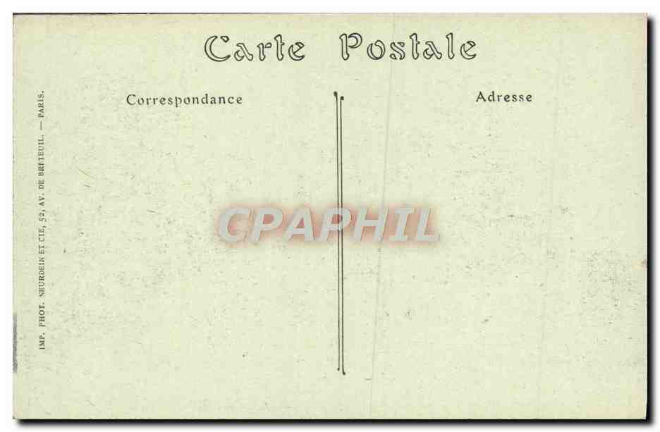 CPA Carcassonne Montee de la porte de l'Aude — Rückseite