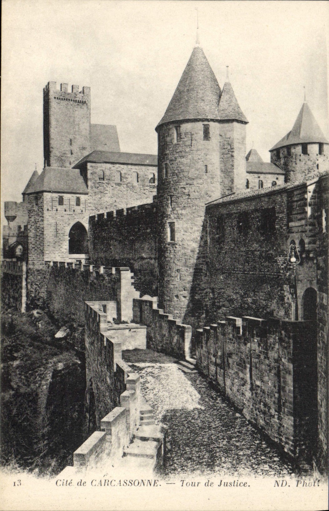 CPA Cite de Carcassonne Tour de justice