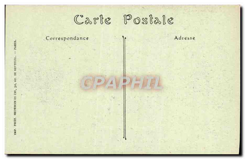 CPA Cite de Carcassonne Les lices — Rückseite