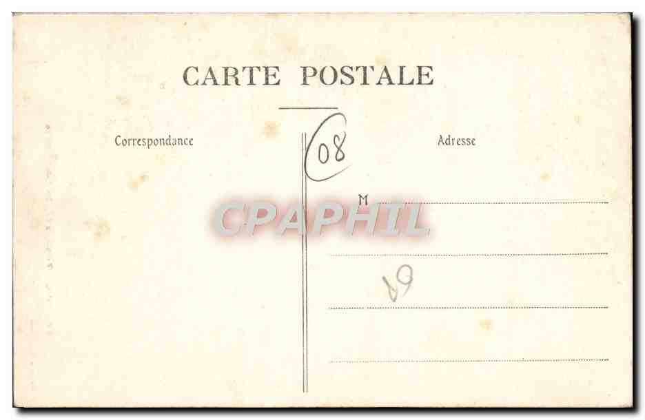 CPA Rethel Portail de l'eglise Saint Nicolas — Rückseite
