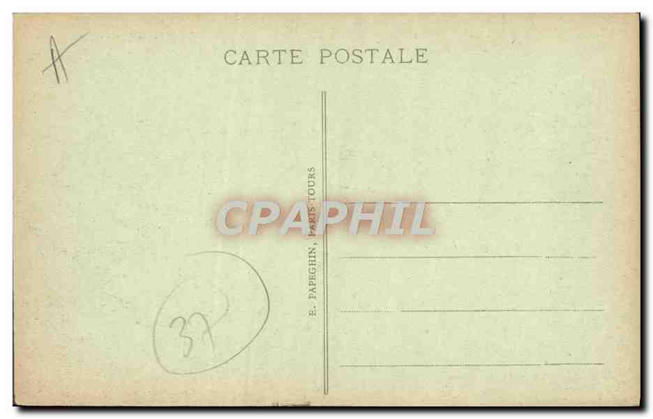 CPA Tours Vue generale sur la loire le pont de pierre la cathedrale St Gatien — Rückseite