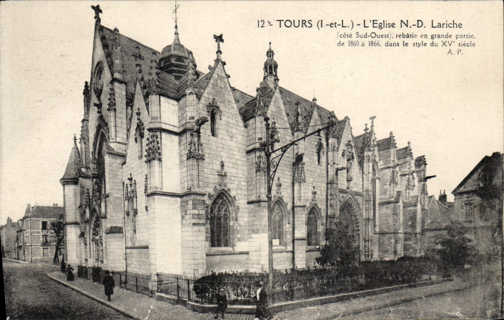 CPA Tours L'eglise ND Lariche