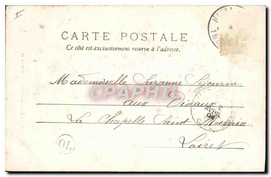 CPA Amboise Le chateau Chapelle St Hubert — Rückseite