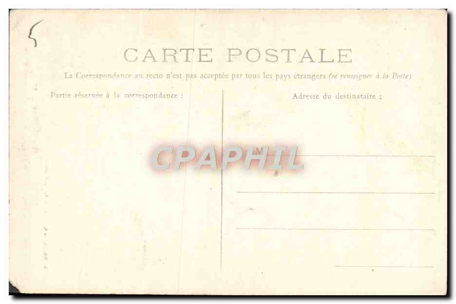 Tarjeta postal antigua Bourg Iglesia de Brou Retablo de la capilla de la Virgen La Anunciación — Reverso