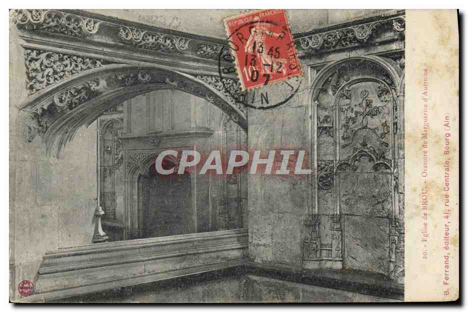 CPA Bourg Eglise de Brou Oratoire de Marguerite d'Autriche