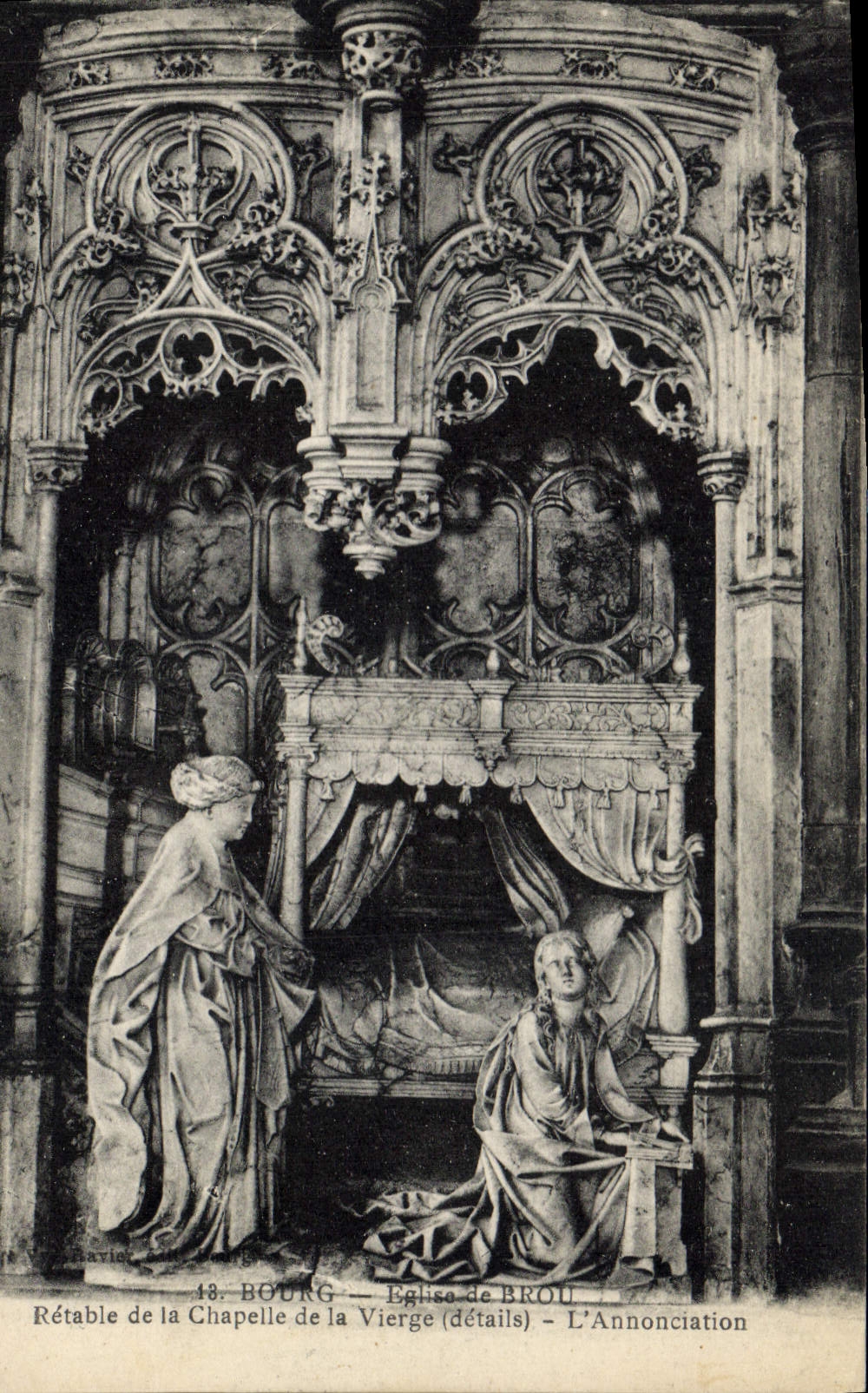 Rétabelle de la Chapelle de la Vierge - L'Annonciation - Église de Broug