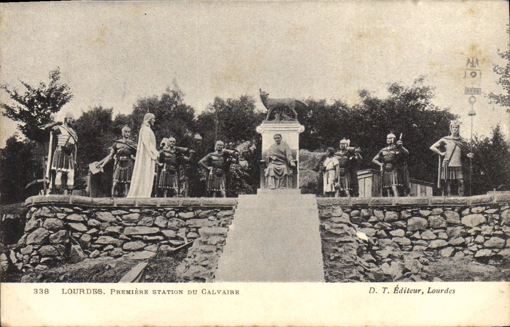 CPA Lourdes Premiere stattion du calvaire
