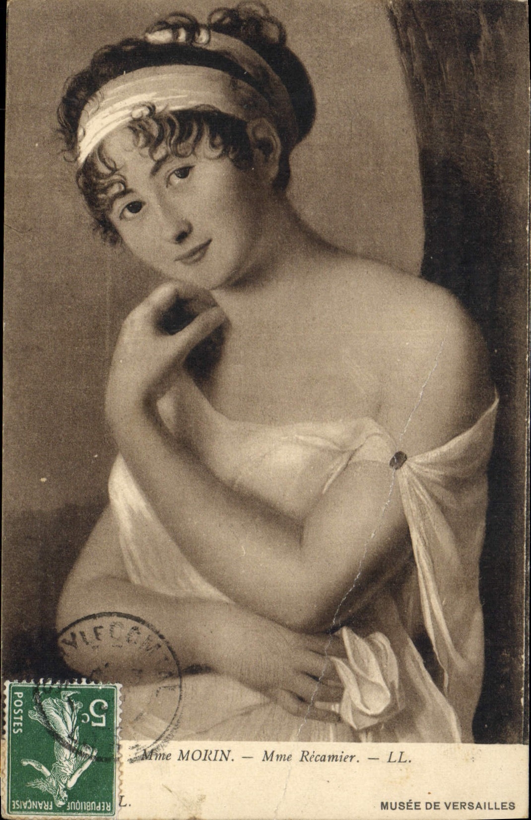 CPA Mme Morin Mme Recamier Musee de Versailles