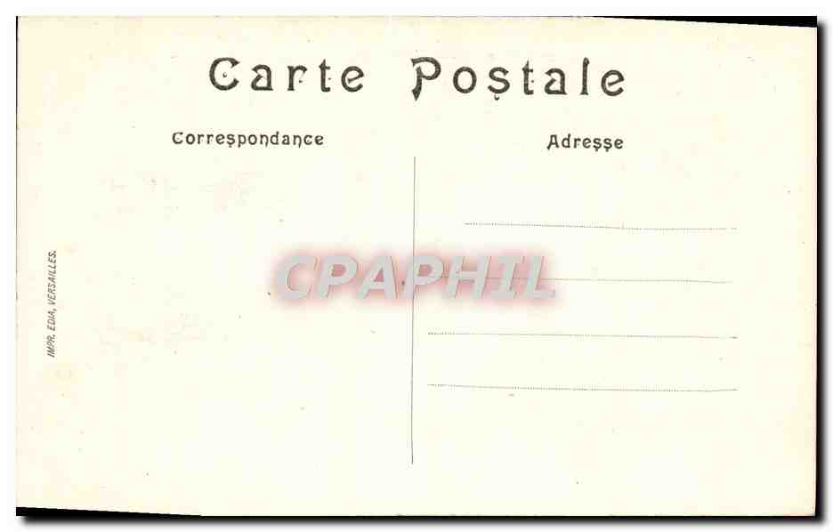 CPA Parc de Versailles Parterre du Midi Sphinx et amour de Sarrazin — Verso