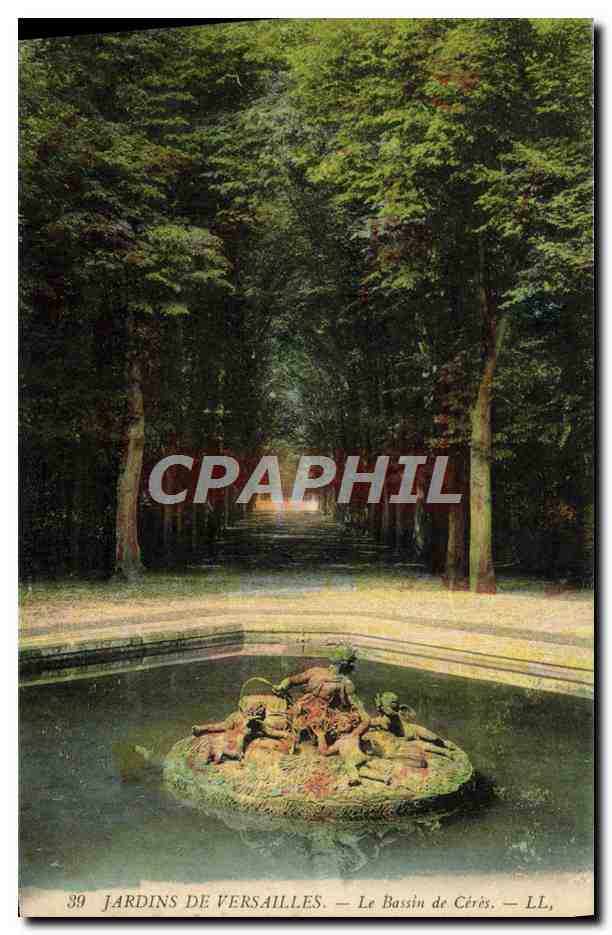 Jardins de Versailles — Le Bassin de Cérès — LL, n°39