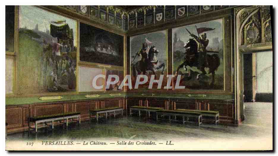CPA Versailles Le chateau Salle des Croisades