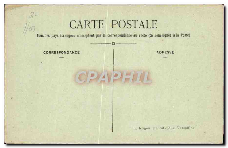 CPA Versailles Le Petit Trianon La pavillon Francais — Verso
