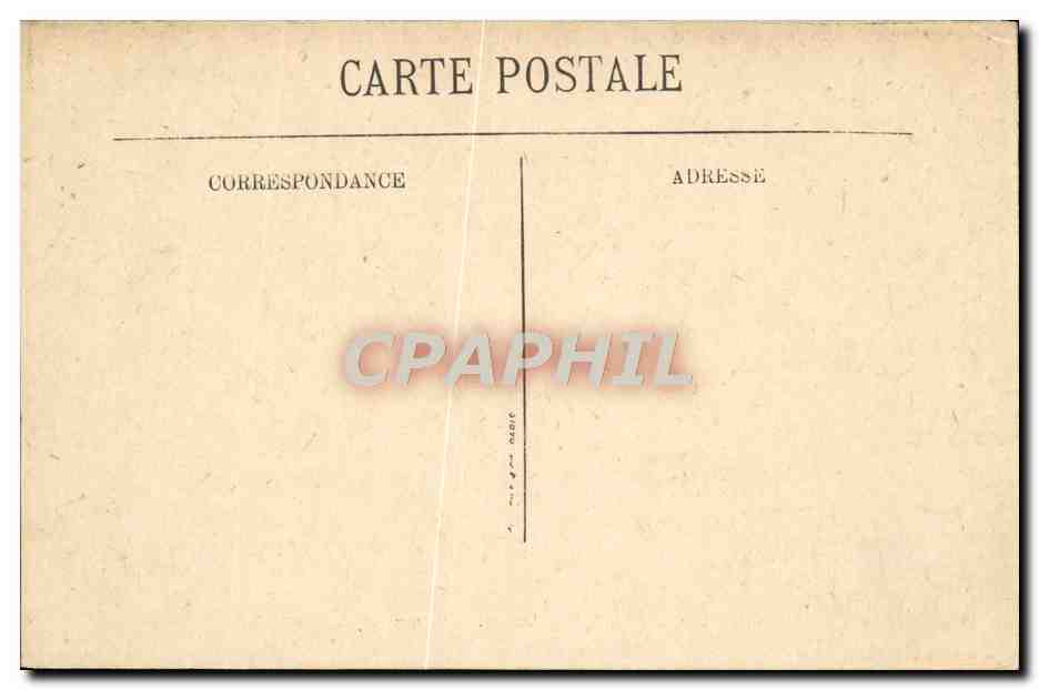 CPA Palais de Versailles L'Orangerie — Verso