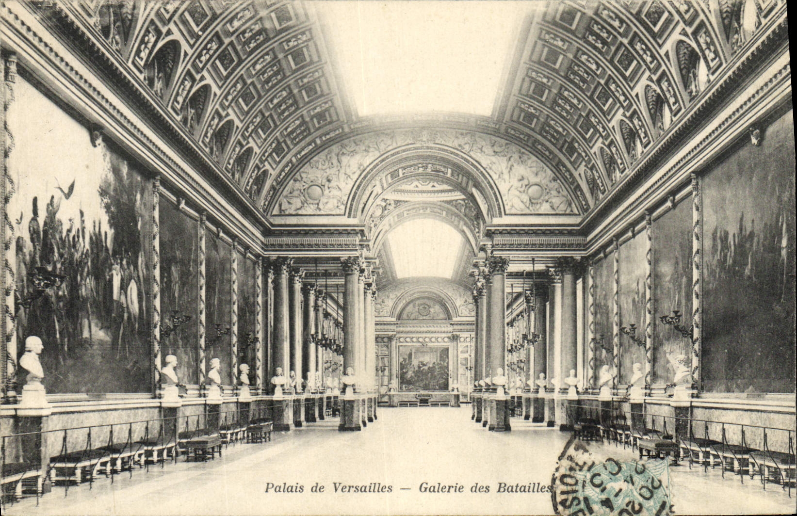Palais de Versailles — Galerie des Batailles — A. Bourdier, imp.-édit. Versailles