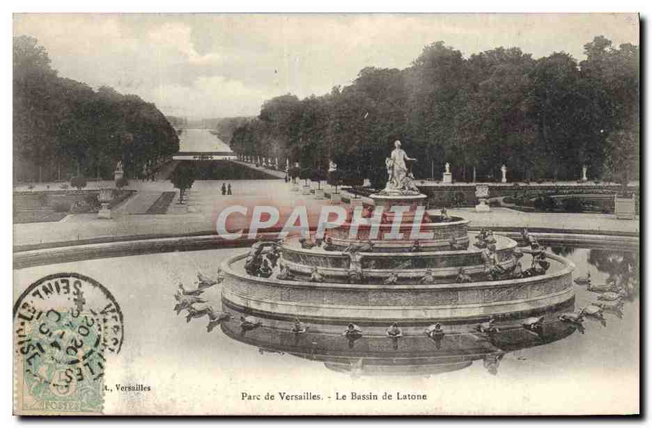 CPA Parc de Versailles Le bassin de Latone