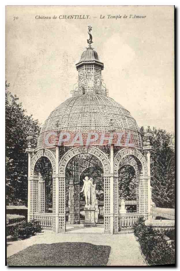 CPA Chateau de Chantilly le temple de l'amour