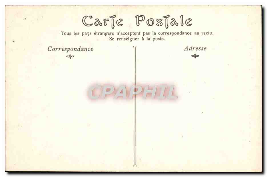 CPA Chateau de Chantilly le temple de l'amour — Verso