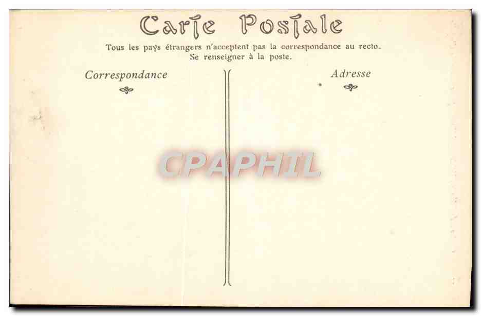 CPA Chateau de Chantilly L'entree principale et la chapelle — Verso