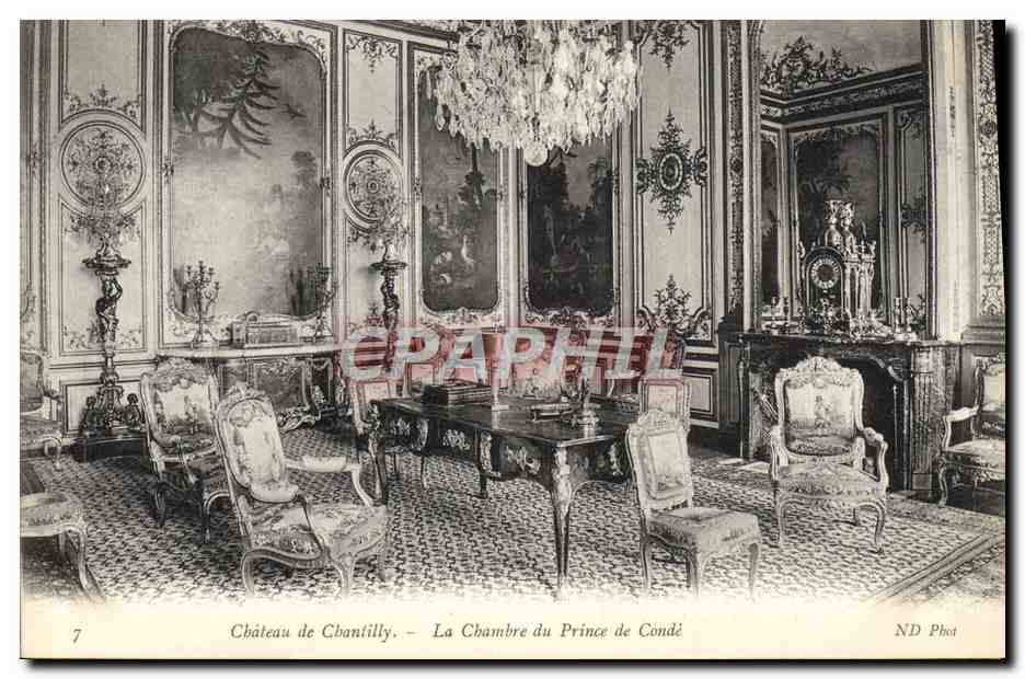 Château de Chantilly — La Chambre du Prince de Condé — ND Phot