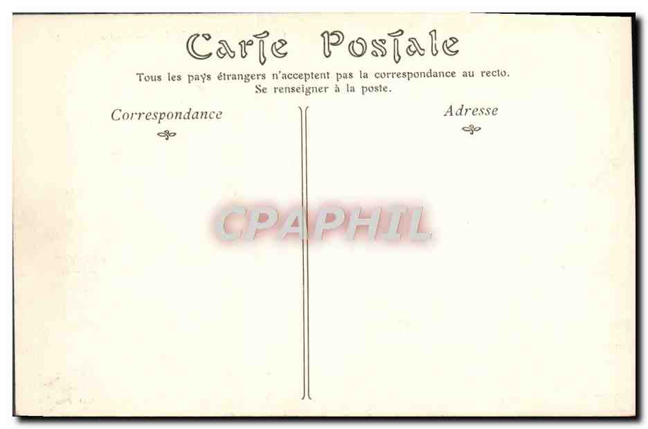 Château de CHANTILLY — Côté nord-ouest — ND Plor — Verso