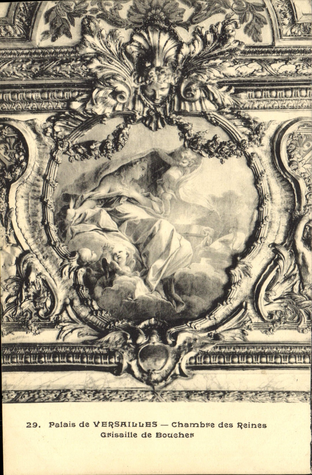CPA Palais de Versailles Chambre des reines Grisaille de Boucher
