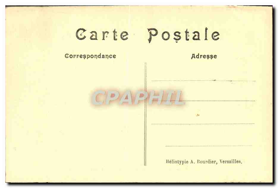 CPA Parc de Versailles Combat des animaux — Verso